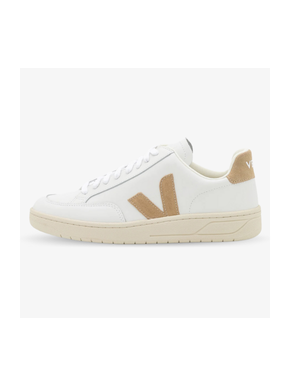 Veja V-12 Leather White Dune