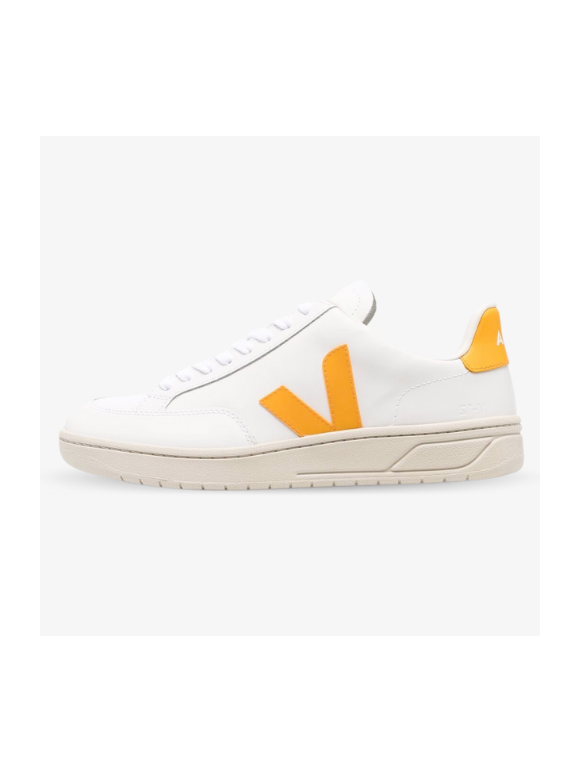 Veja V-12 Leather White Ouro