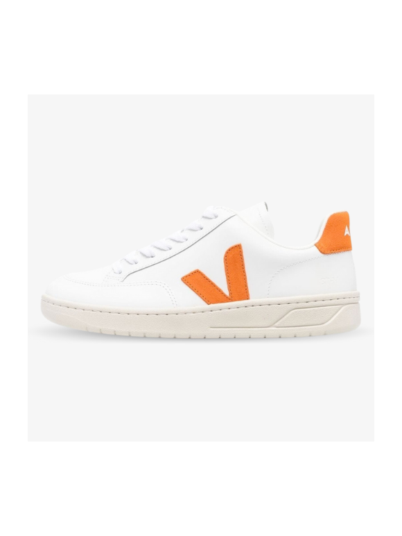 Veja V-12 Leather White Pumpkin