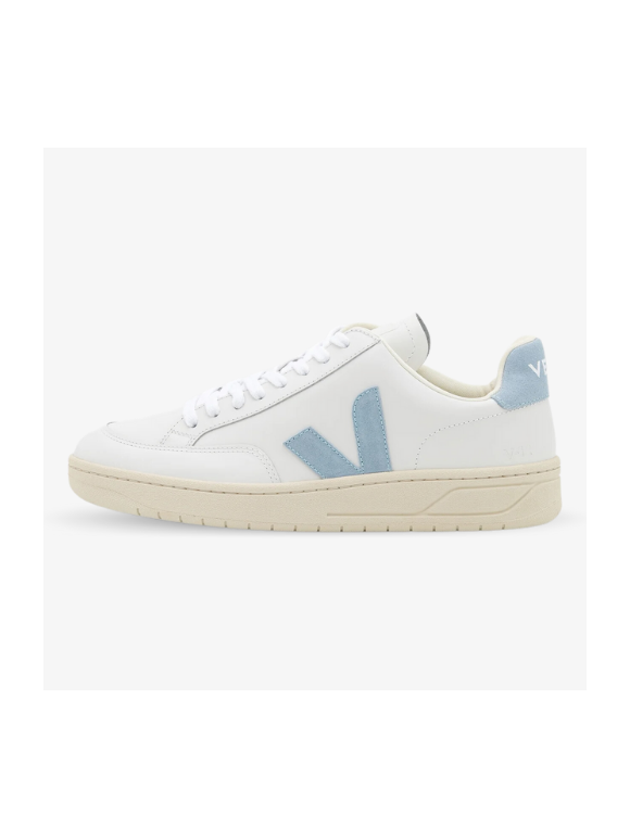 Veja V-12 Leather White Steel