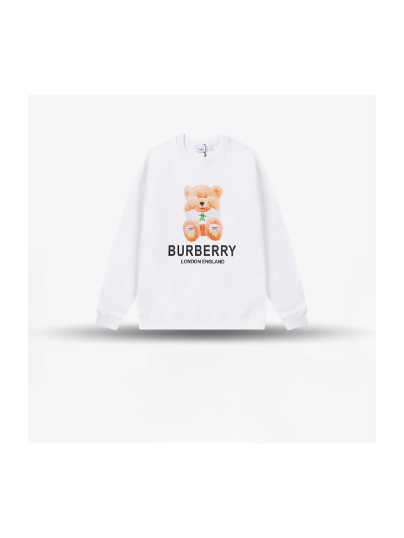 Sudadera SC Burberry Blanca oso