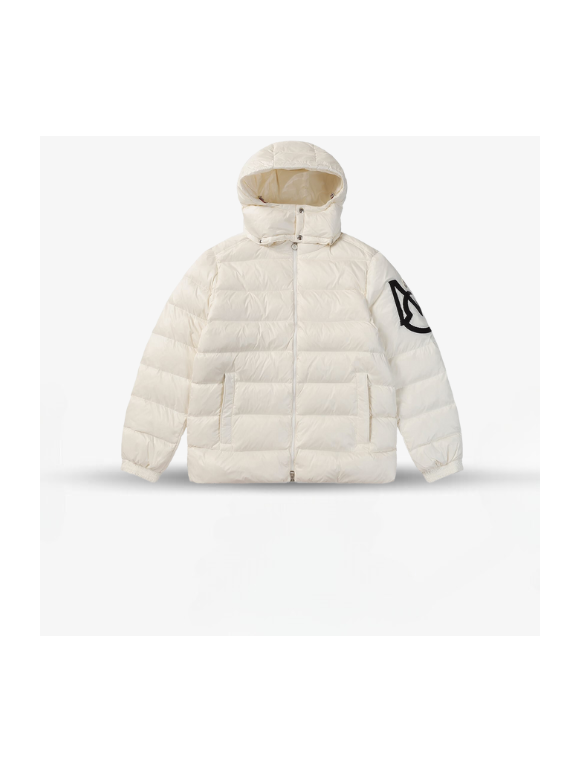 Abrigo Moncler White Bone