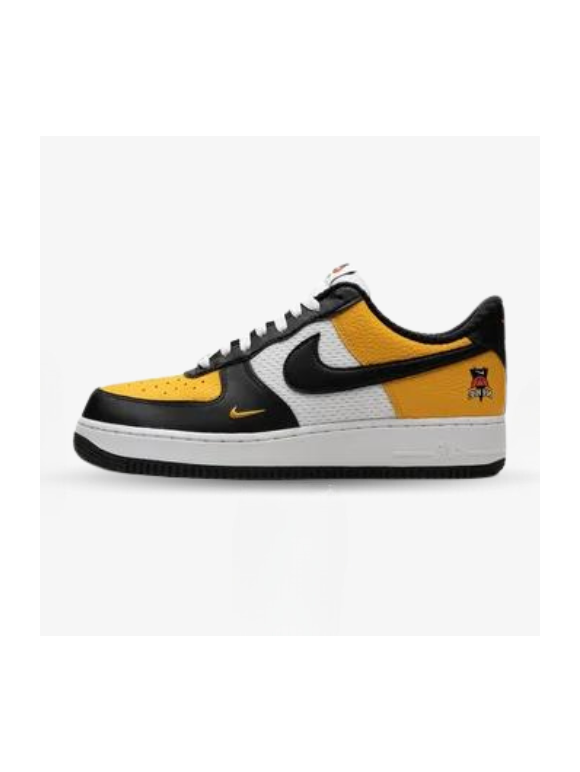 Nike Air Force 1 Low 07 LV8 Black Gold Jersey Mesh