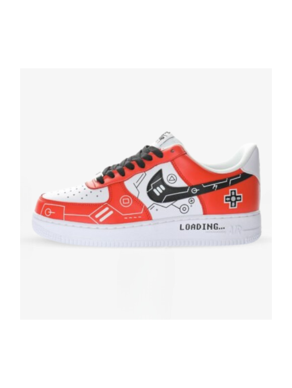 Nike Air Force One By You Red Orange