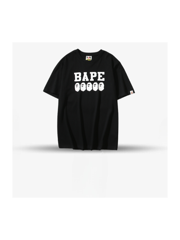 Camiseta Bape Multi Logo Black