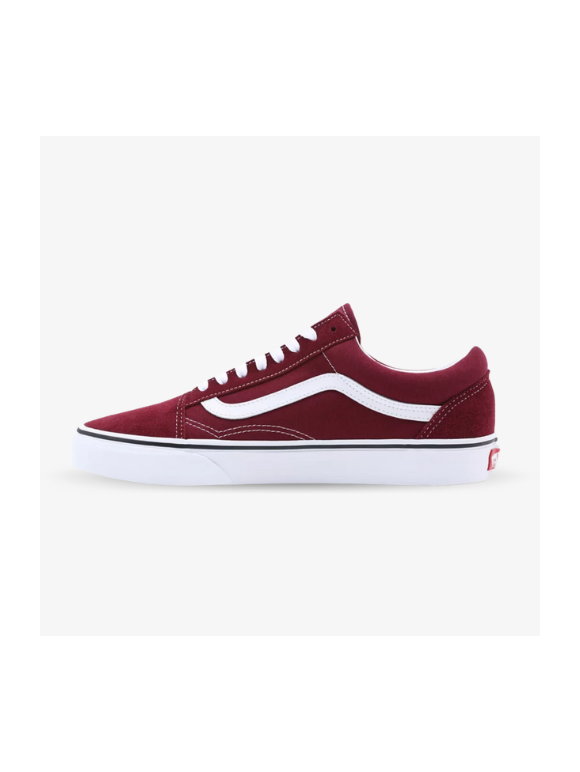 Vans bajas granate