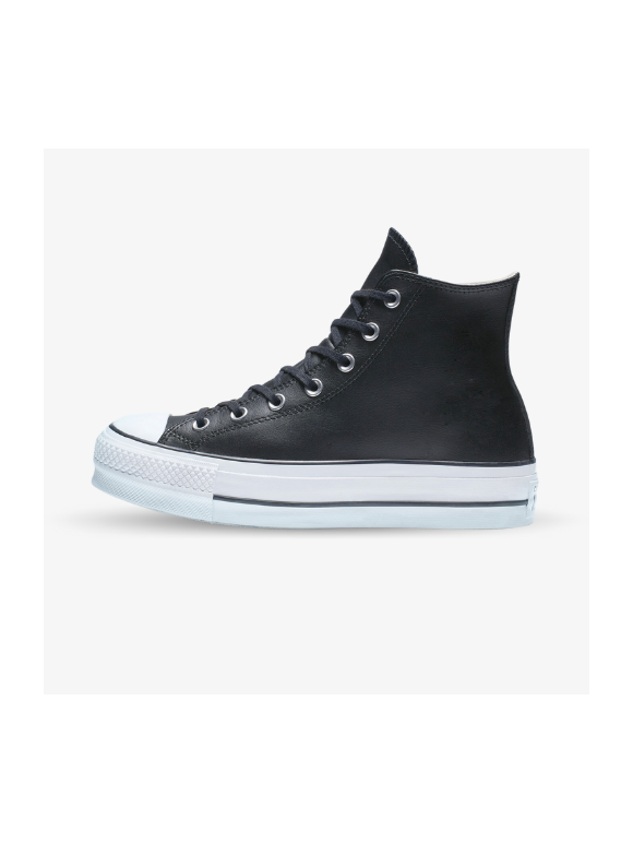 Converse Chuck Taylor All Star de Cuero con Plataforma Negras