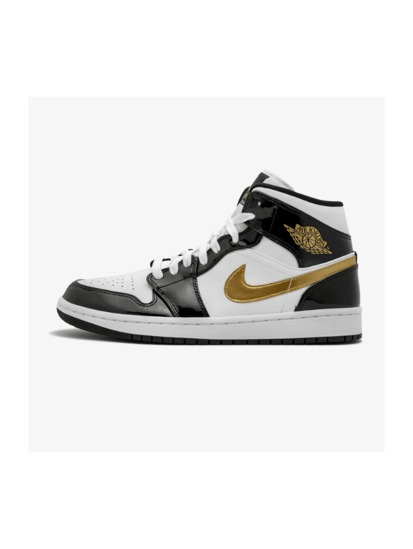 Nike Air Jordan 1 Mid SE Negras y Doradas