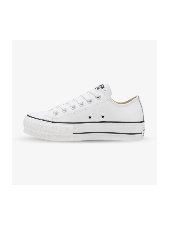 Converse Chuck Taylor All Star con Plataforma Clean Leather Blancas