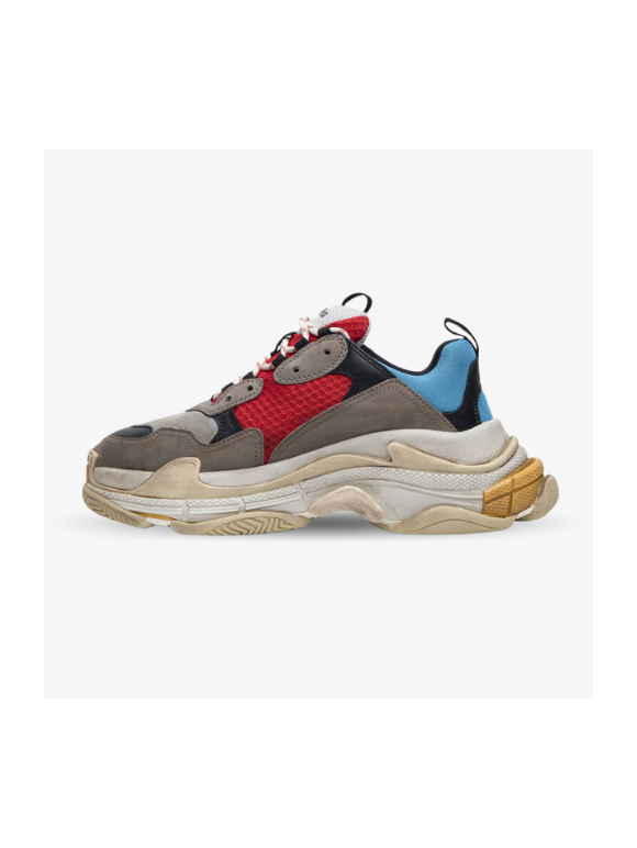 Balenciaga Triple S Grises Rojas Azules