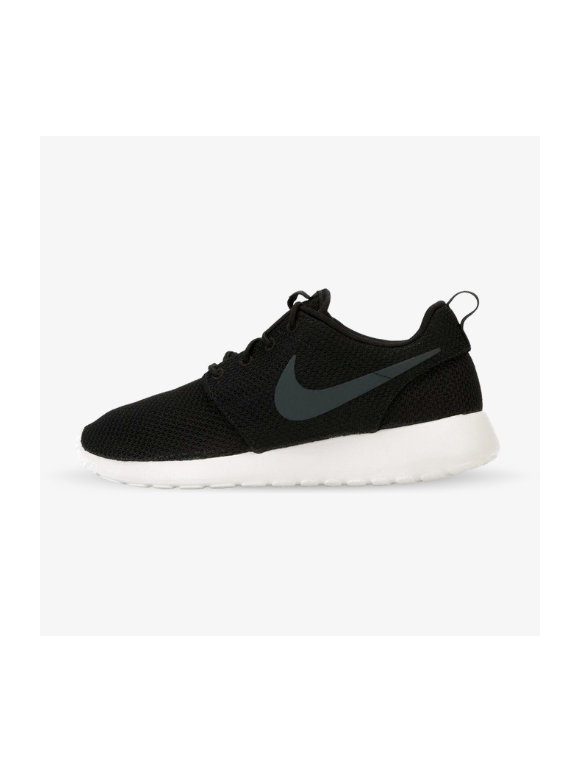 Nike Roshe Run Negras logo Gris