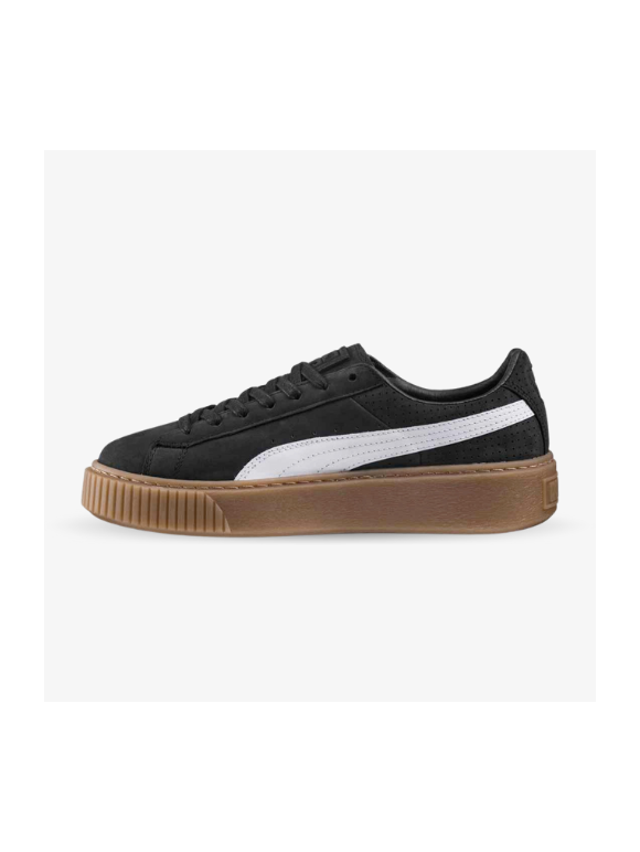 Puma Plataforma Suede Negras suela Marrón