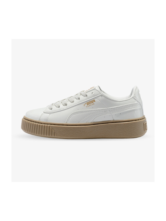 Puma Basket con Plataforma Beige