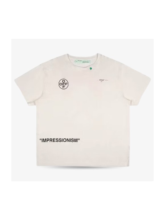 Camiseta Off White Diag Stencil Beige