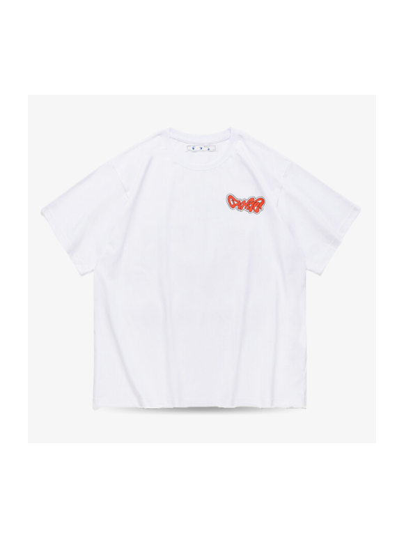 Camiseta Off White Parches Blanca