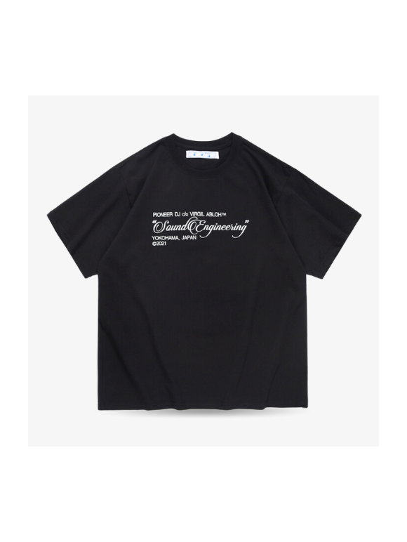 Camiseta Off White Pioneer DJ x Virgil Abloh Negra