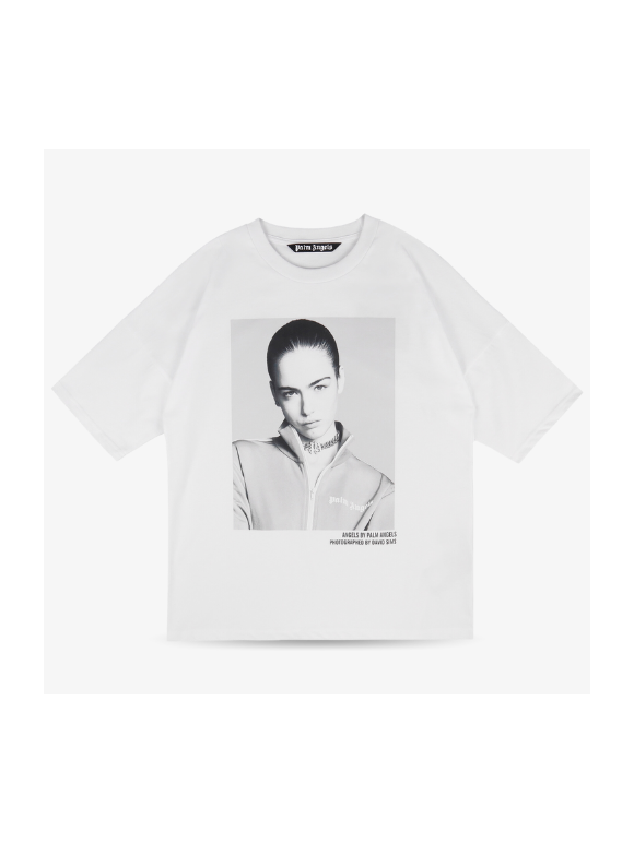 Camiseta Palm Angels David Sims 2 Blanca