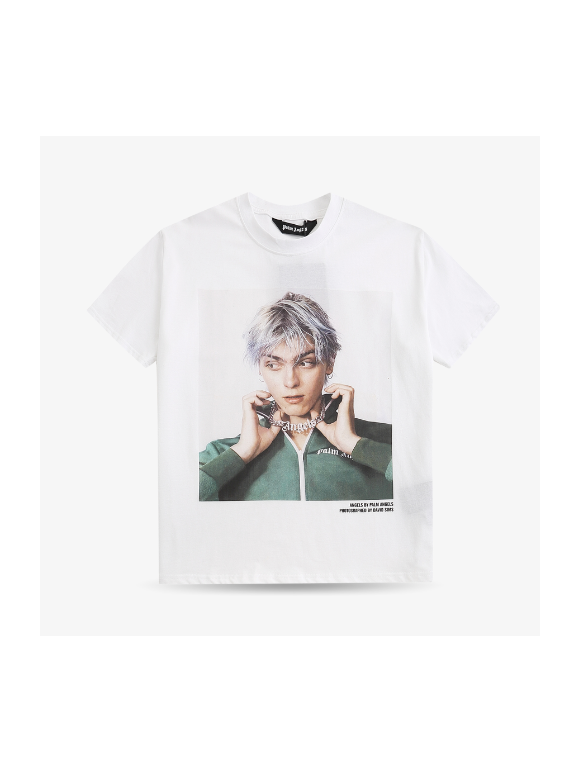 Camiseta Palm Angels David Sims 1 Blanca