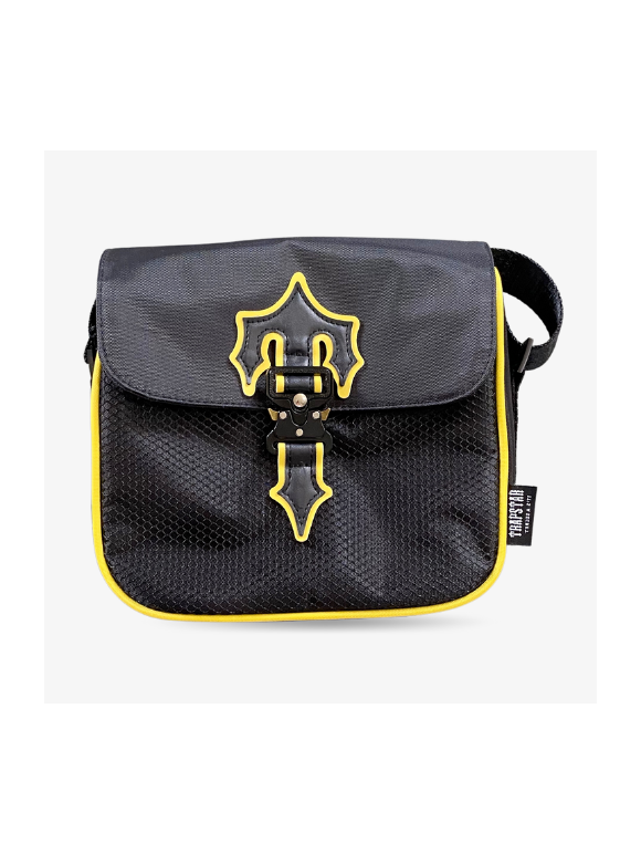 Bandolera Trapstar Cobra Negra Logo Amarillo