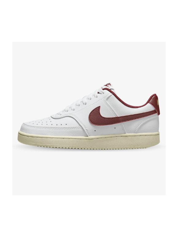 Nike Court Vision Low Blanco Roto y Rojo