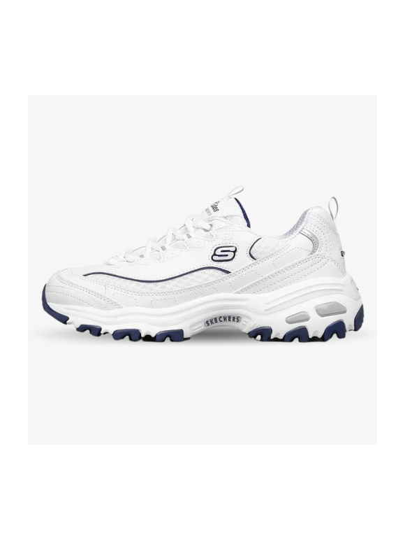 Skechers D'Lites Blancas y Azul Marino